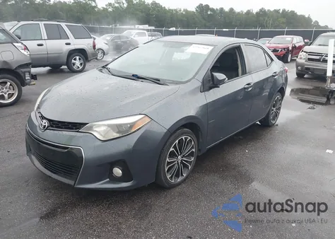 2015 Toyota Corolla S Plus из США, поврежденный, VIN 5YFBURHE9FP276838